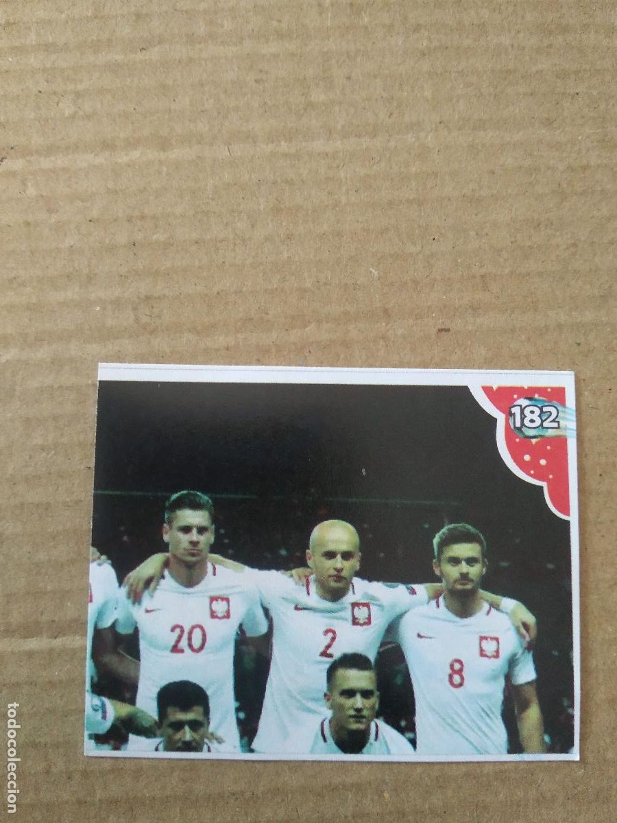 Cromos de f&uacute;tbol: 182 EQUIPO PLANTILLA POLONIA CROMO FUTBOL MUNDIAL 2022 EDITADO EN BRASIL WORLD CUP