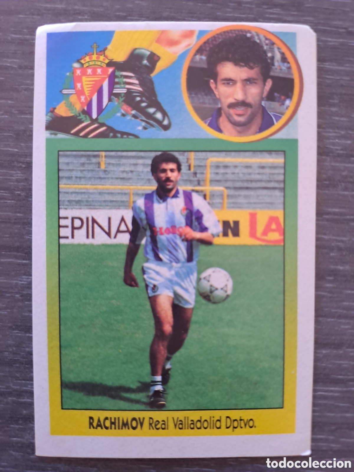 Cromos de f&uacute;tbol: LIGA ESTE 93-94 &mdash; SIN PEGAR &mdash; RACHIMOV Cromo de Rachimov, del Real Valladolid