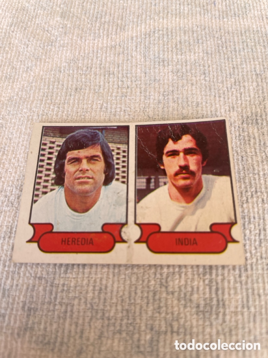 Figurine di Calcio: FUTBOL 1978-79 cromo 104 HEREDIA-INDIA Despegado