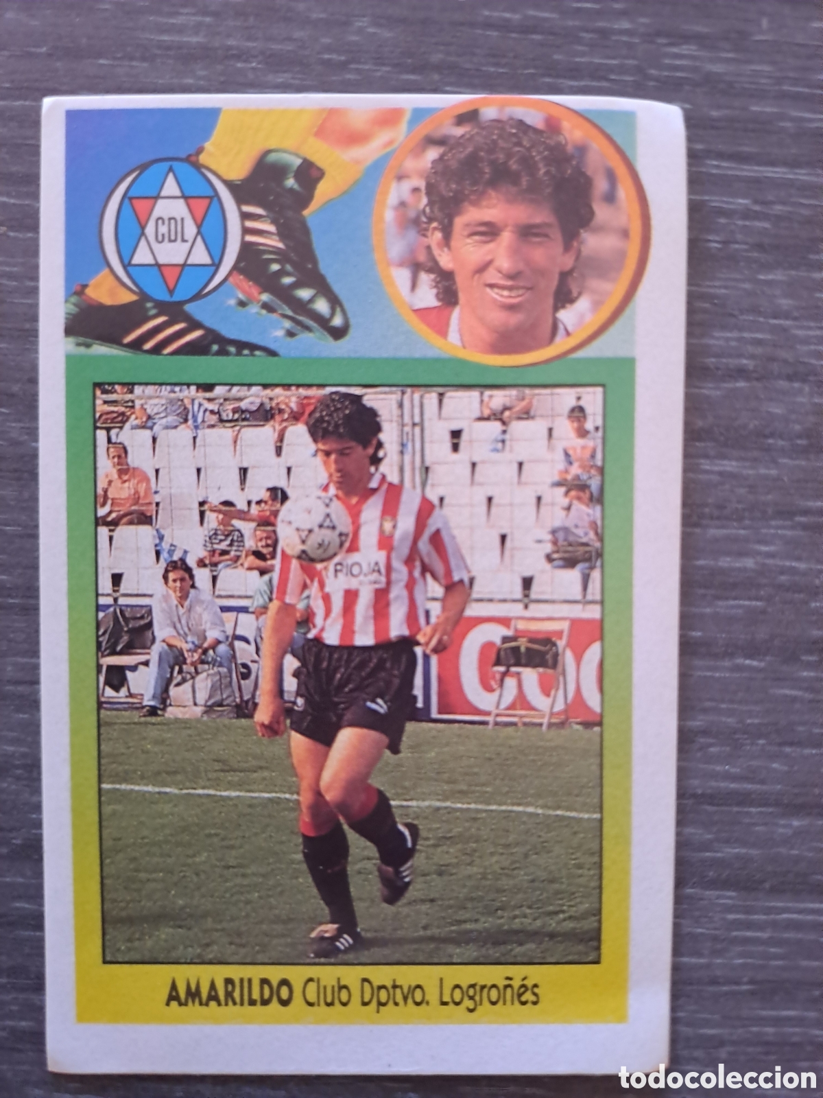 Fu&szlig;ball-Sticker: LIGA ESTE 93-94 &mdash; SIN PEGAR &mdash; AMARILDO Cromo de Amarildo, del Logro&ntilde;&eacute;s