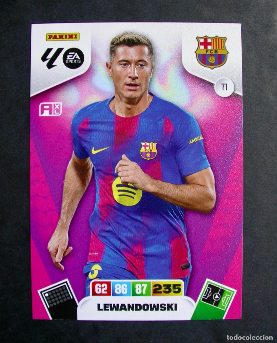 Figurine di Calcio: 71 LEWANDOWSKI / F.C. BARCELONA / ADRENALYN XL LIGA 2025-2026 25-26 / PANINI