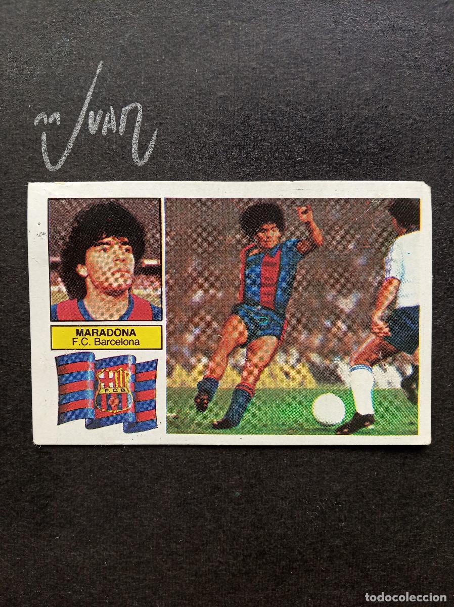 Cromos de f&uacute;tbol: FICHAJE N&ordm; 6 MARADONA BARCELONA ARGENTINA ⚽ EDICIONES ESTE &reg; 1982 1983 LIGA FUTBOL 82 83 DESPEGADO