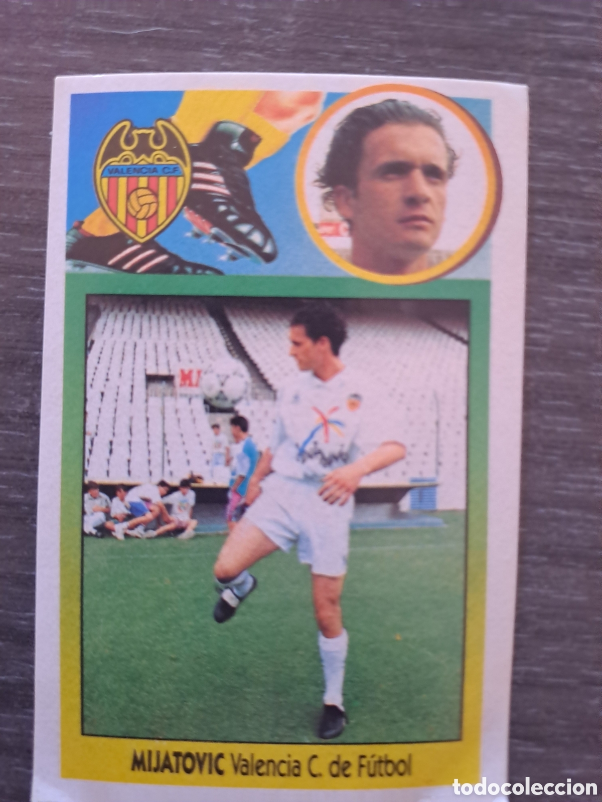 Fu&szlig;ball-Sticker: LIGA ESTE 93-94 &mdash; SIN PEGAR &mdash; MIJATOVIC Cromo de Mijatovic, del Valencia