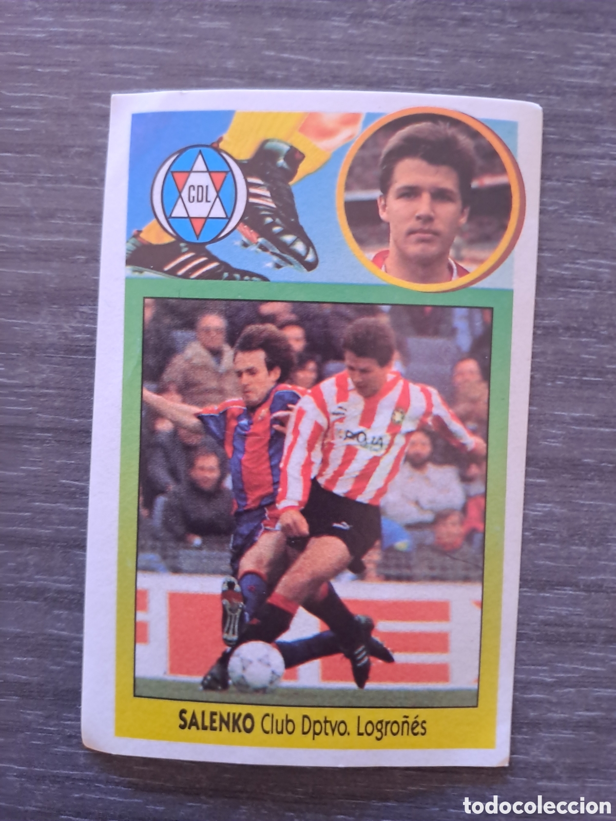Fu&szlig;ball-Sticker: LIGA ESTE 93-94 &mdash; SIN PEGAR &mdash; SALENKO Cromo de Salenko, del Logro&ntilde;&eacute;s