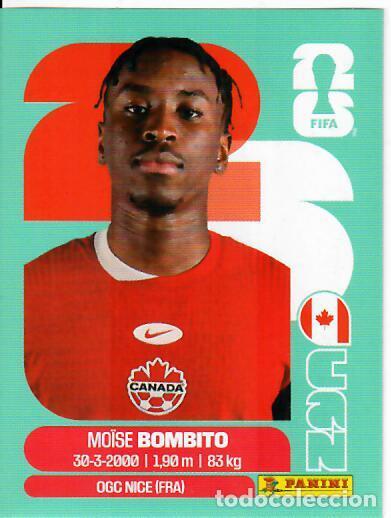 Cromos de f&uacute;tbol: CROMO PANINI MUNDIAL WORLD CUP 2026 - CAN8 CAN 8 - BOMBITO - CANAD&Aacute;