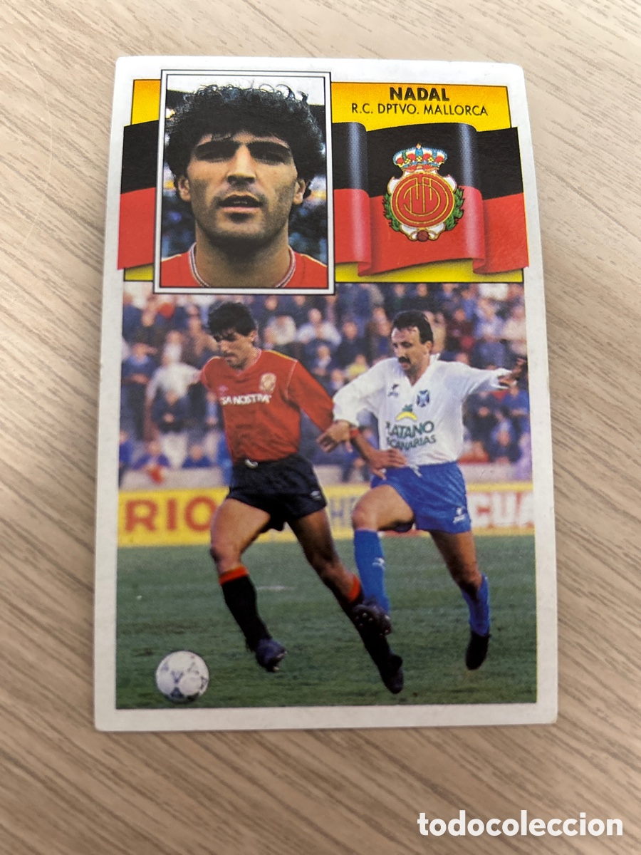 Cromos de f&uacute;tbol: NADAL MALLORCA LIGA ESTE 1990 1991 90 91 NUNCA PEGADO SIN PEGAR