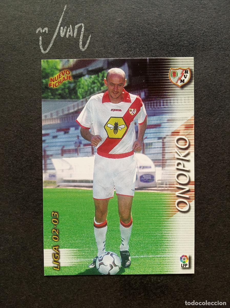 Cartes &agrave; collectionner de Football: N&ordm; 427 FICHAJE ONOPKO RAYO VALLECANO ⚽ PANINI &reg; FICHAS MEGACRACKS 2002 2003 LIGA 02 03 MEGA CRACKS