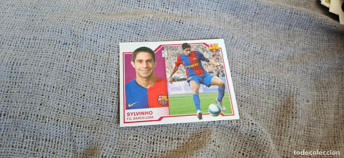 Figurine di Calcio: SYLVINHO - BARCELONA - Liga Este 2007 2008 - 07 08 - Trading Card - Sin pegar