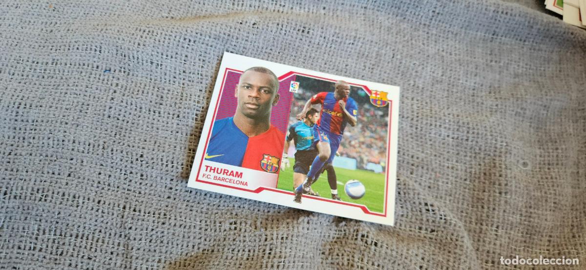 Figurine di Calcio: THURAM - BARCELONA - Liga Este 2007 2008 - 07 08 - Trading Card - Sin pegar