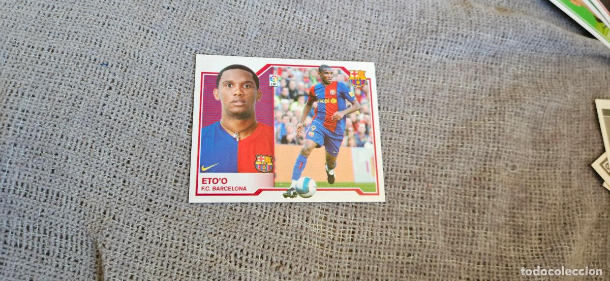 Figurine di Calcio: ETO'O - BARCELONA - Liga Este 2007 2008 - 07 08 - Trading Card - Sin pegar