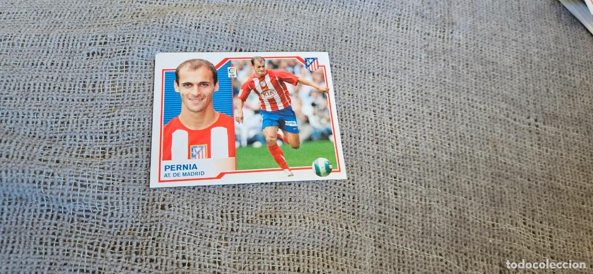 Figurine di Calcio: PERN&Iacute;A - ATL&Eacute;TICO DE MADRID - Liga Este 2007 2008 - 07 08 - Trading Card - Sin pegar