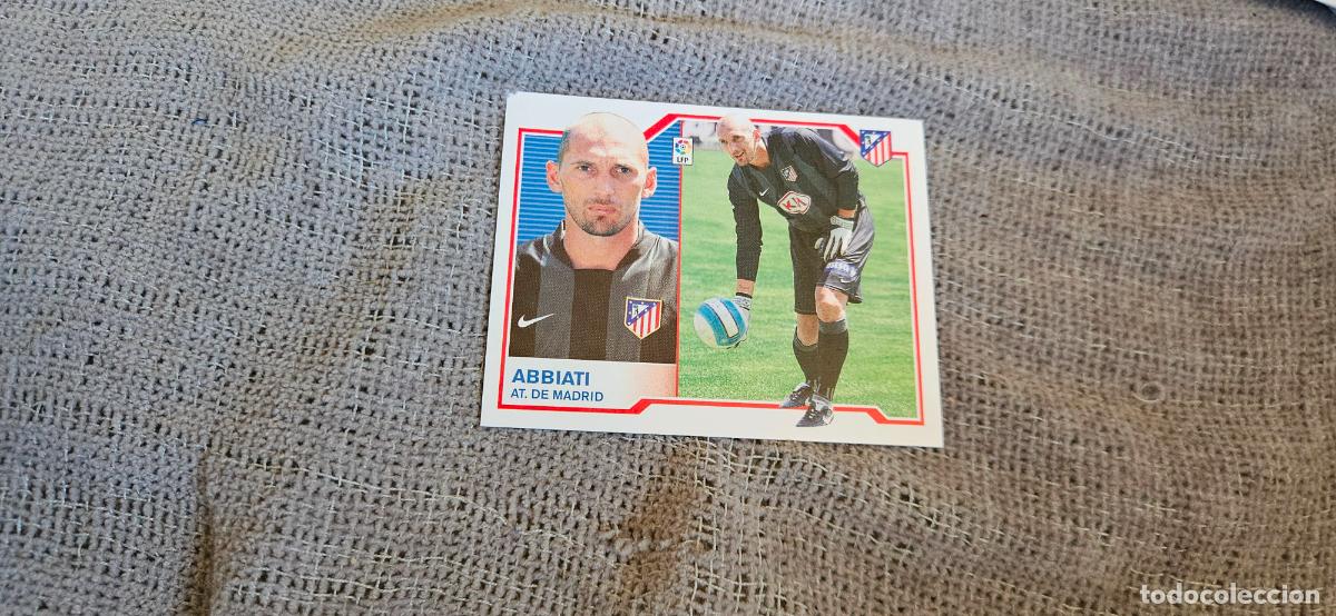 Figurine di Calcio: ABIATTI - ATL&Eacute;TICO DE MADRID - Liga Este 2007 2008 - 07 08 - Trading Card - Sin pegar