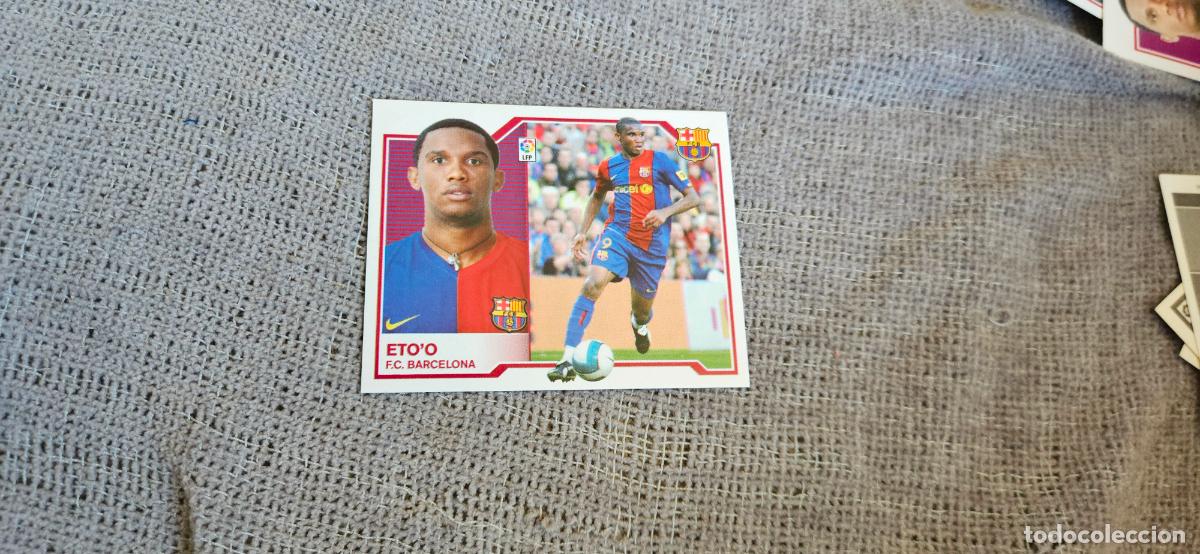 Figurine di Calcio: ETO'O - BARCELONA - Liga Este 2007 2008 - 07 08 - Trading Card - Sin pegar