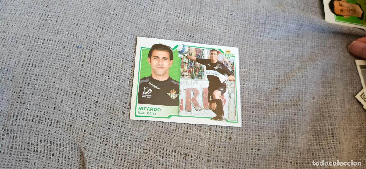 Figurine di Calcio: RICARDO - BETIS - Liga Este 2007 2008 - 07 08 - Trading Card - Sin pegar