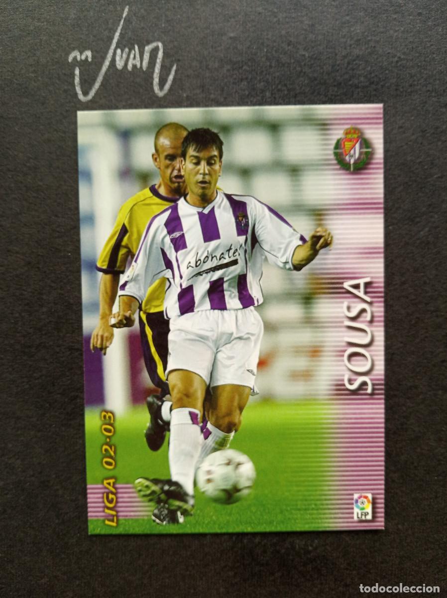 Figurine di Calcio: N&ordm; 429 FICHAJE SOUSA REAL VALLADOLID ⚽ PANINI &reg; FICHAS MEGACRACKS 2002 2003 LIGA 02 03 MEGA CRACKS