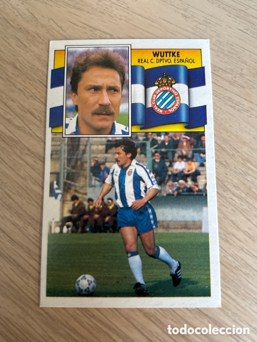 Cromos de f&uacute;tbol: WUTTKE ESPANYOL LIGA ESTE 1990 1991 90 91 NUNCA PEGADO SIN PEGAR