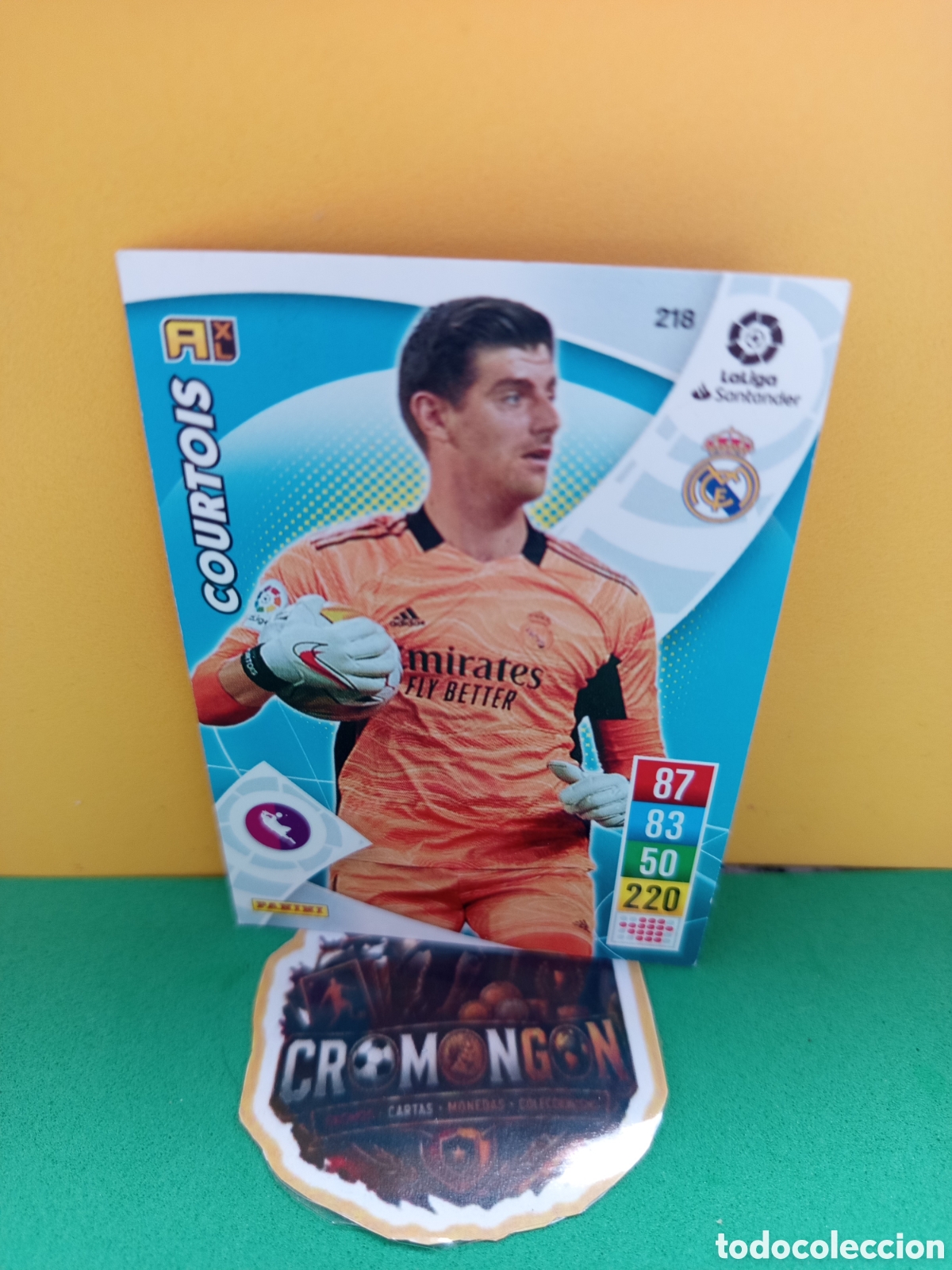 Football Stickers: ❇️ CROMO ⚽ COURTOIS REAL MADRID 218 LIGA SANTANDER 21 22 2021 2022 ADRENALYN ❇️
