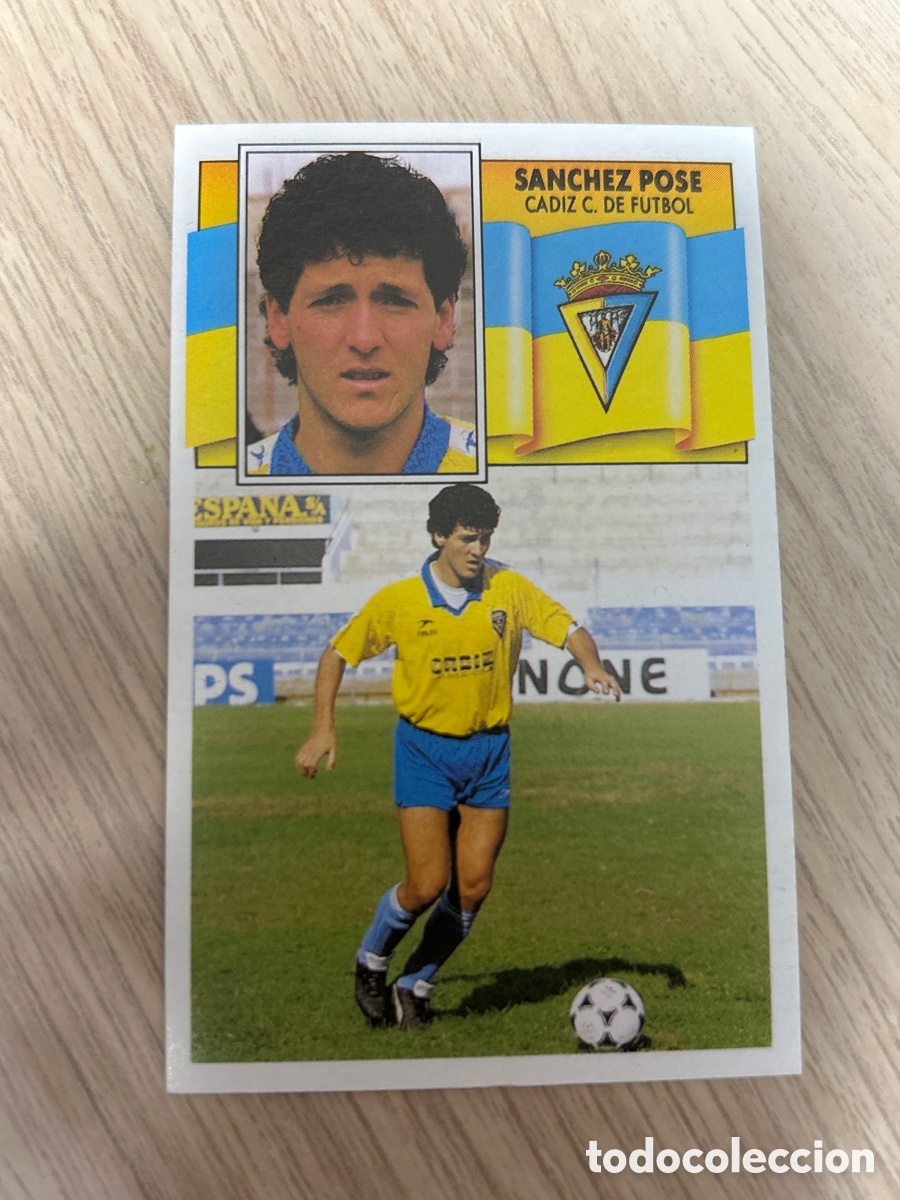 Football Stickers: SANCHEZ POSE CADIZ LIGA ESTE 1990 1991 90 91 NUNCA PEGADO SIN PEGAR