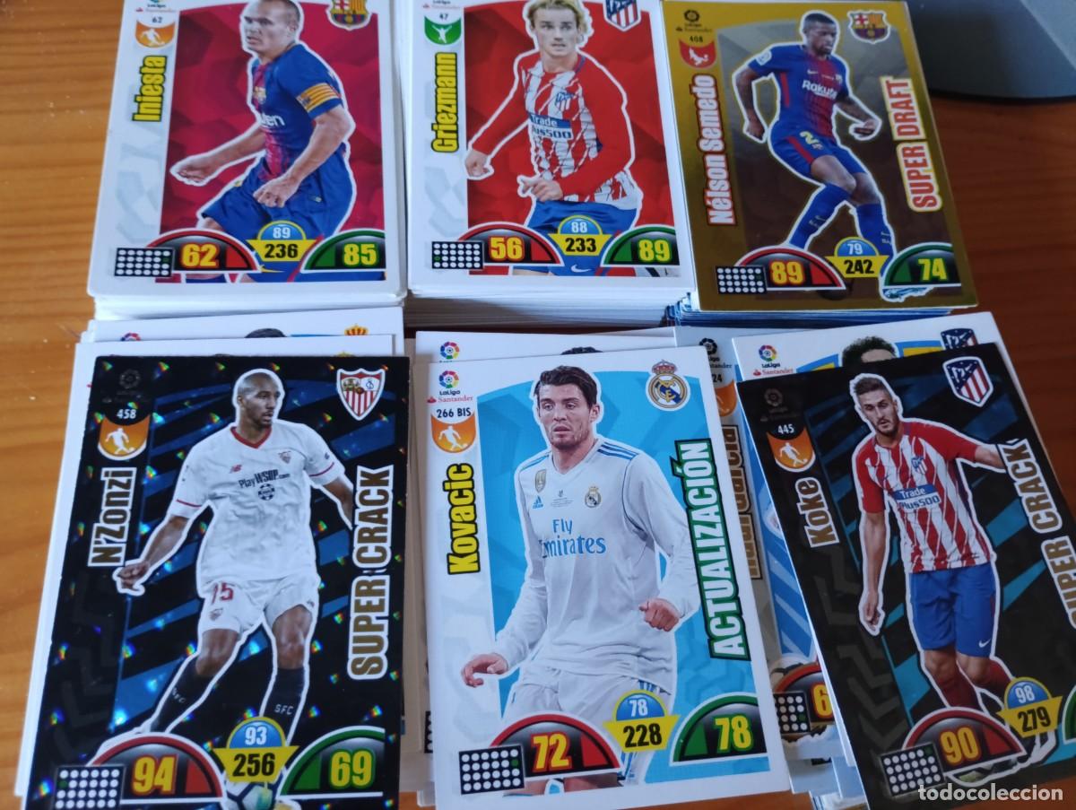 Football Stickers: Adrenalyn 2017/18 lote 293 cromos sin repetir