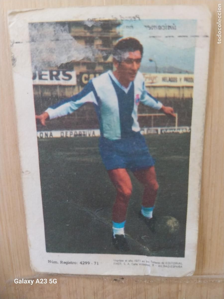 Cromos de Futebol: AMIANO R C D ESPA&Ntilde;OL ED FHER LIGA 1971 72 71 CROMO ORIGINAL RECUPERADO