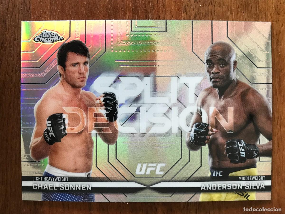 Cromos de Futebol: CHAEL SONNEN ANDERSON SILVA - SPLIT DECISION REFRACTOR - TOPPS CHROME UFC 2026 26