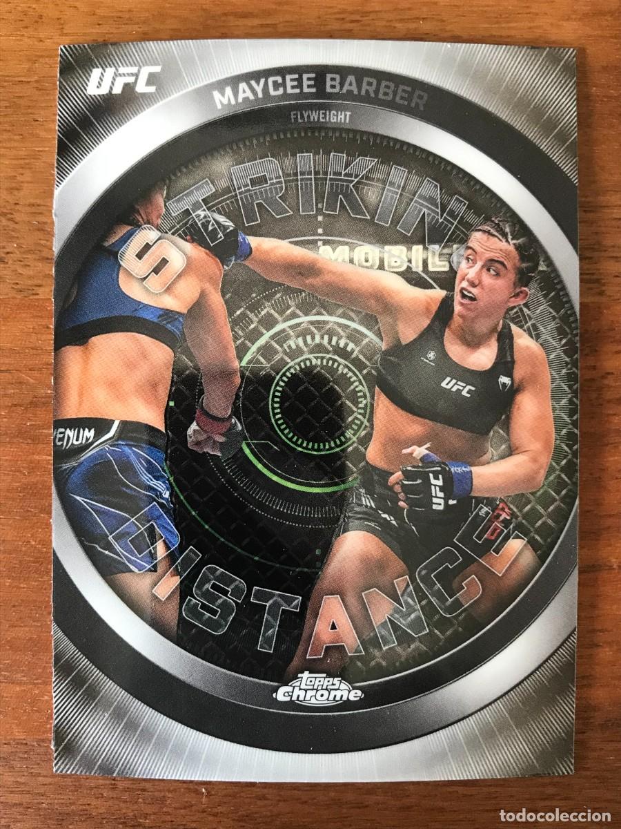 Cromos de Futebol: MAYCEE BARBER - FLYWEIGHT - STRIKING DISTANCE - TOPPS CHROME UFC 2026 26