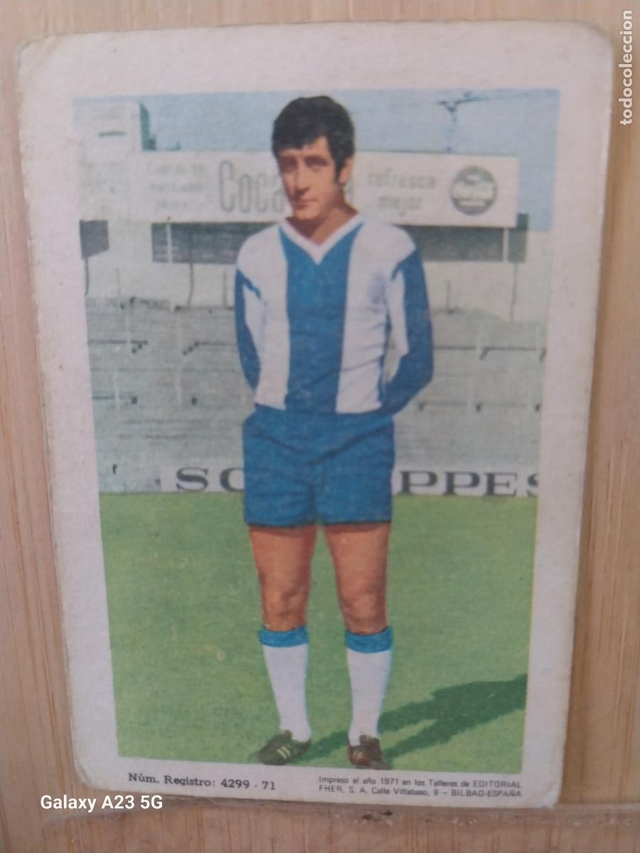 Cromos de Futebol: LAMATA R C D ESPA&Ntilde;OL ED FHER LIGA 1971 72 71 CROMO ORIGINAL RECUPERADO