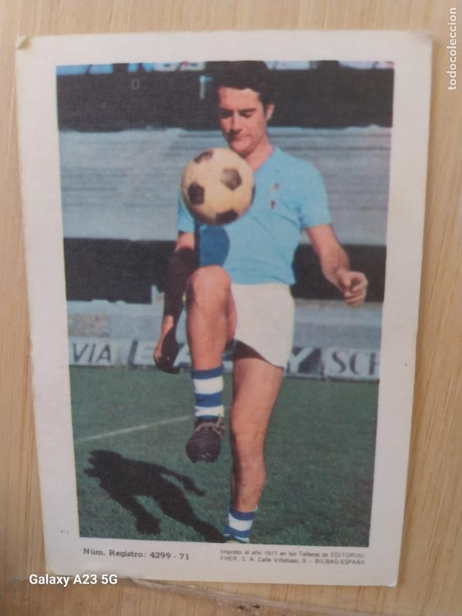 Figurine di Calcio: ALMAGRO CELTA DE VIGO ED FHER LIGA 1971 72 71 CROMO ORIGINAL RECUPERADO