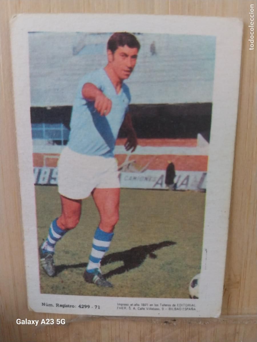 Figurine di Calcio: JIMENEZ CELTA DE VIGO ED FHER LIGA 1971 72 71 CROMO ORIGINAL RECUPERADO