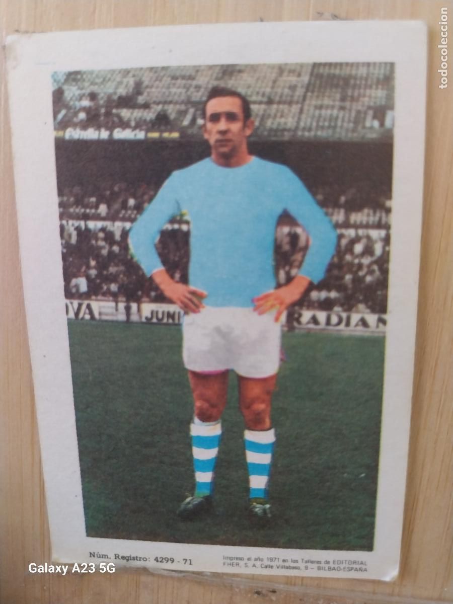 Figurine di Calcio: DOMINGUEZ CELTA DE VIGO ED FHER LIGA 1971 72 71 CROMO ORIGINAL RECUPERADO