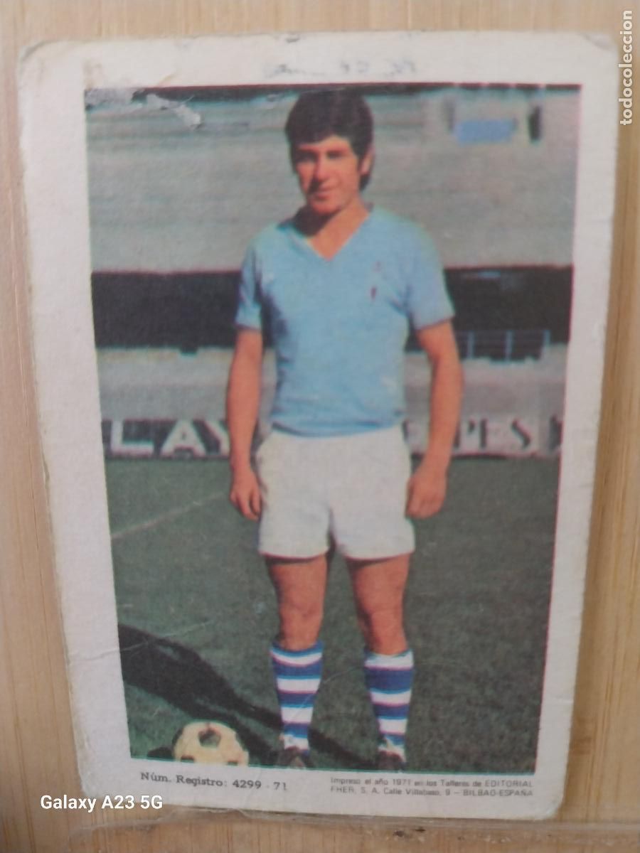 Figurine di Calcio: DOBLAS CELTA DE VIGO ED FHER LIGA 1971 72 71 CROMO ORIGINAL RECUPERADO