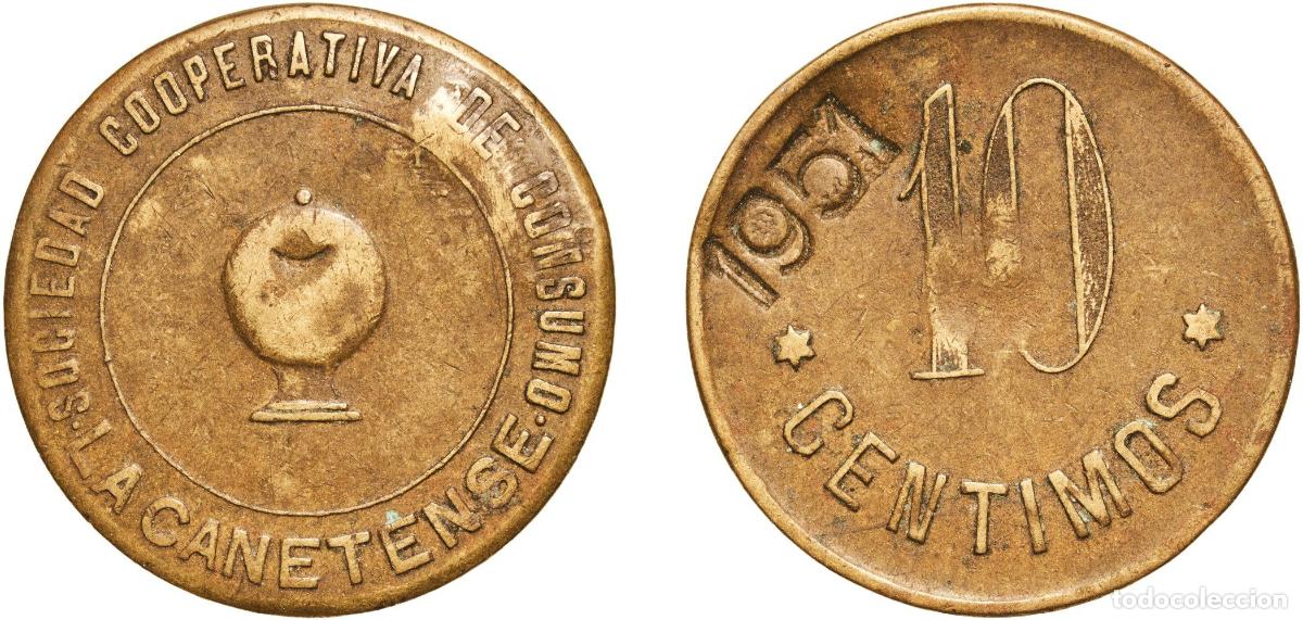 Football Stickers: 10 Centimos - La Canetense 1951