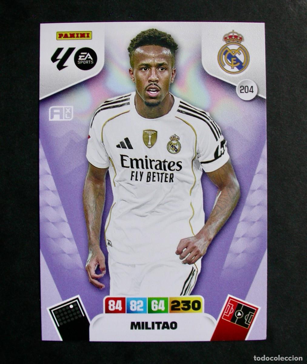 Football Stickers: 204 MILITAO / REAL MADRID / ADRENALYN XL LIGA 2025-2026 25-26 / PANINI