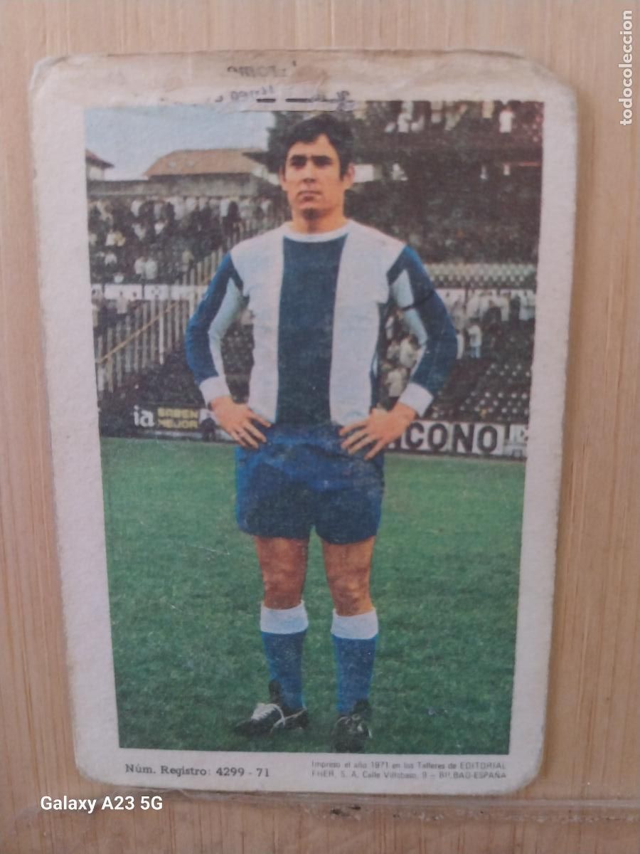 Football Stickers: TEJEDOR DEPORTIVO CORU&Ntilde;A ED FHER LIGA 1971 72 71 CROMO ORIGINAL RECUPERADO *