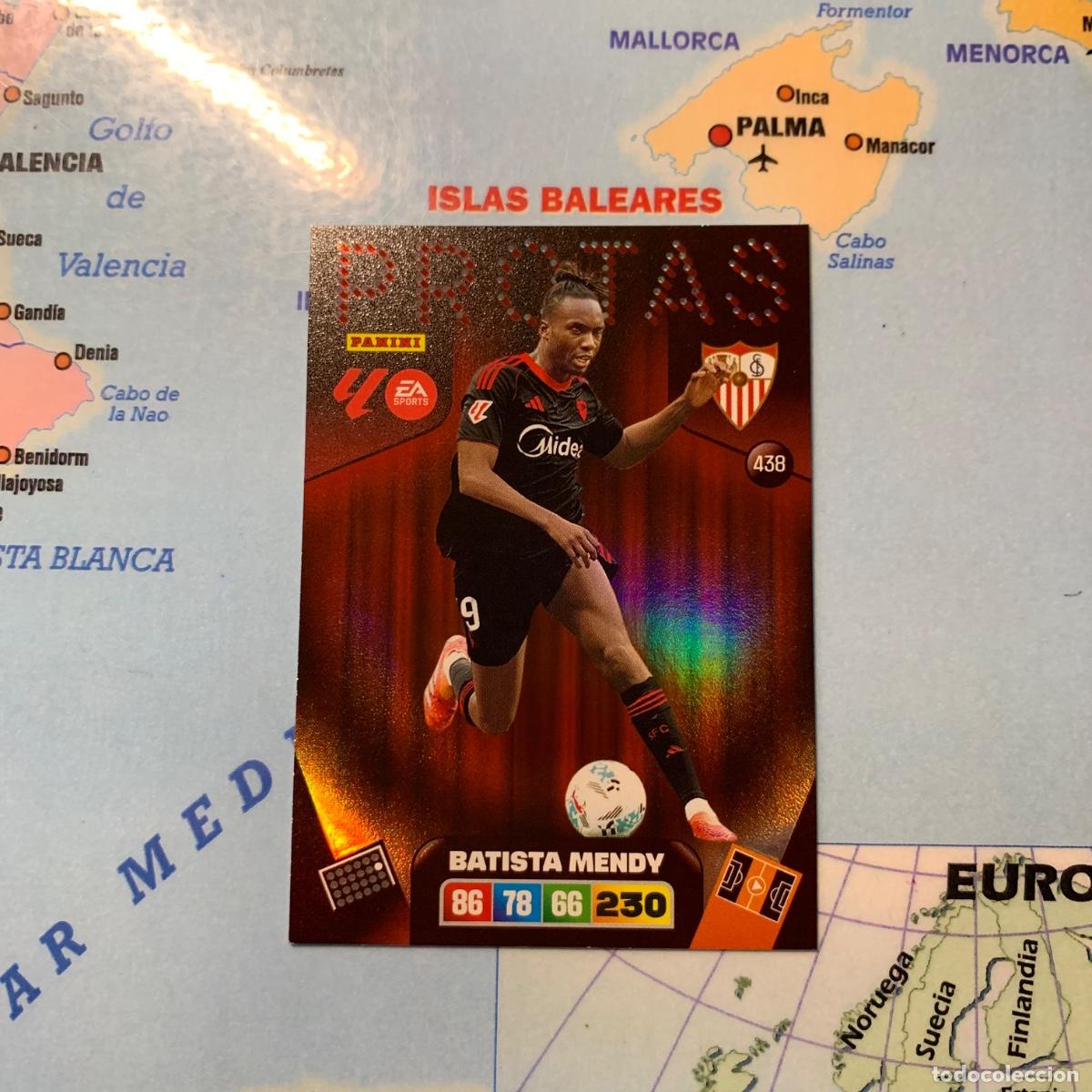 Football Stickers: Batista Mendy Protas n&uacute;mero 438 Del Sevilla cromo adrenalyn XL 25-26 2025-2026