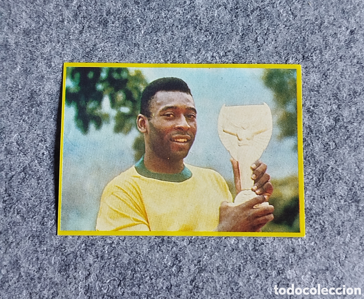 Figurine di Calcio: PELE DANONE FUTBOL EN ACCI&Oacute;N MUNDIAL ESPA&Ntilde;A 82 CROMO NUEVO SIN PEGAR NUNCA PEGADO # 76