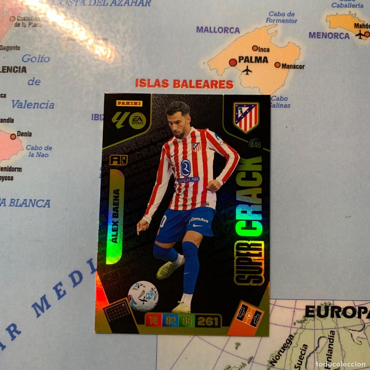 Cromos de f&uacute;tbol: Alex Baena S&uacute;per Crack n&uacute;mero 446 Del Atletico De Madrid cromo adrenalyn XL 25-26 2025-2026