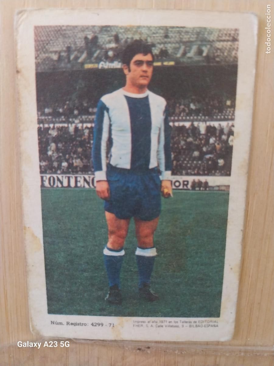 Cromos de f&uacute;tbol: BECI DEPORTIVO CORU&Ntilde;A ED FHER LIGA 1971 72 71 CROMO ORIGINAL RECUPERADO *