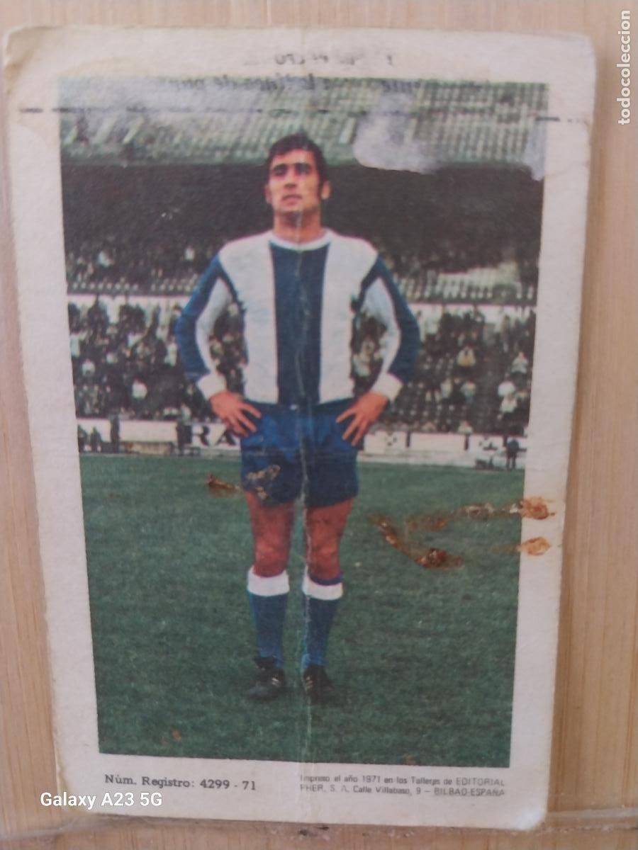 Cromos de f&uacute;tbol: BELLOD DEPORTIVO CORU&Ntilde;A ED FHER LIGA 1971 72 71 CROMO ORIGINAL RECUPERADO *