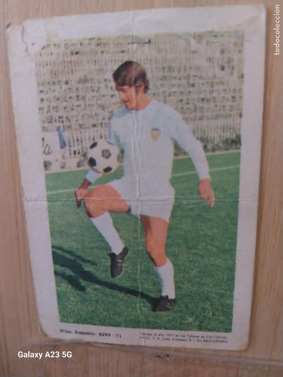 Cartes &agrave; collectionner de Football: SOL VALENCIA ED FHER LIGA 1971 72 71 CROMO ORIGINAL RECUPERADO *