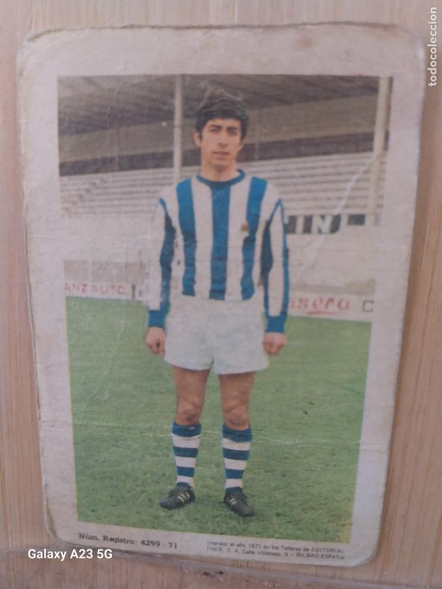 Football Stickers: MENDILUCE REAL SOCIEDAD ED FHER LIGA 1971 72 71 CROMO ORIGINAL RECUPERADO