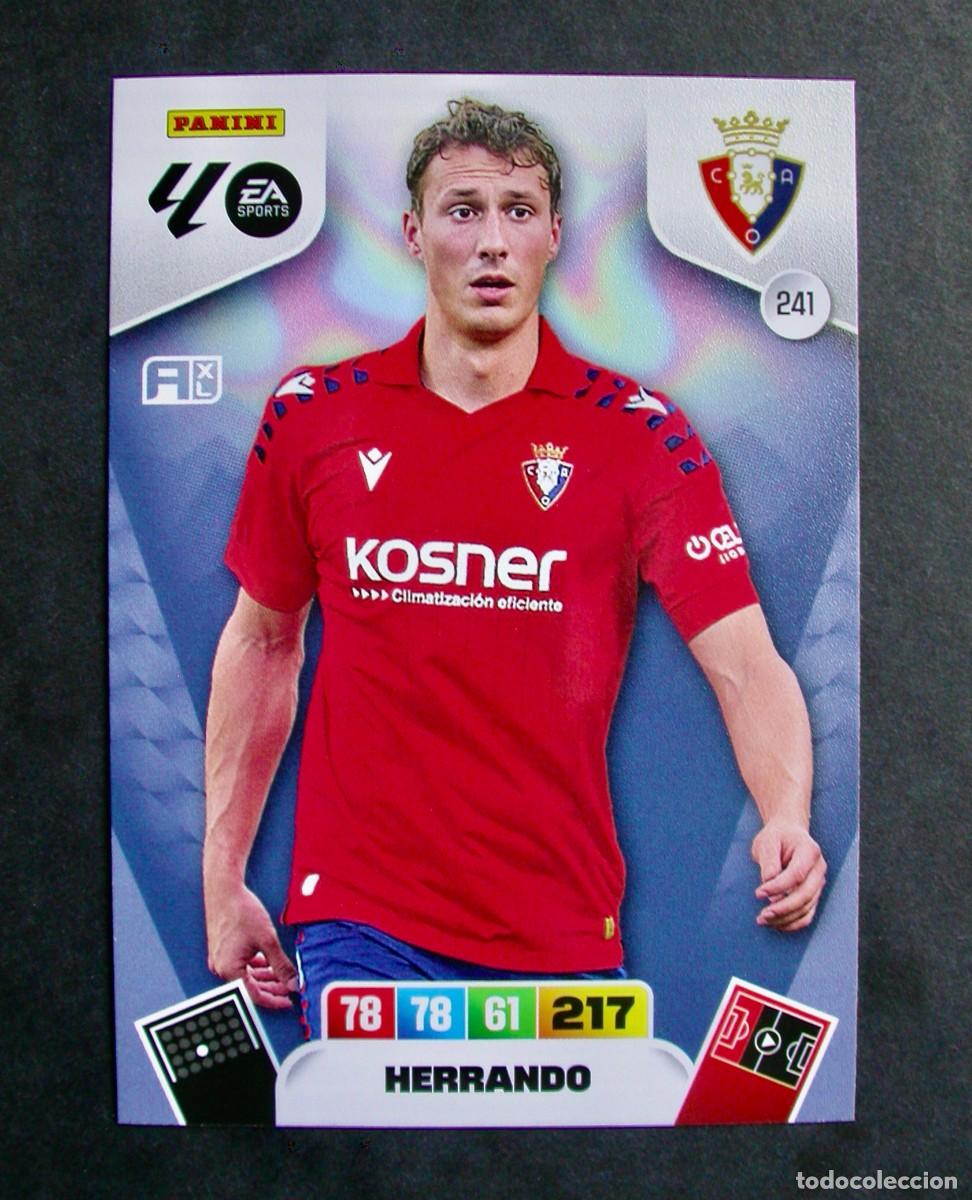 Football Stickers: 241 HERRANDO / OSASUNA / ADRENALYN XL LIGA 2025-2026 25-26 / PANINI