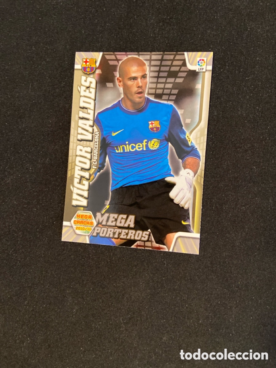 Cromos de Futebol: VICTOR VALDES PORTEROS 400 (BARCELONA) PANINI MEGACRACKS 2010-2011 10 11 CROMO CARTA M-6