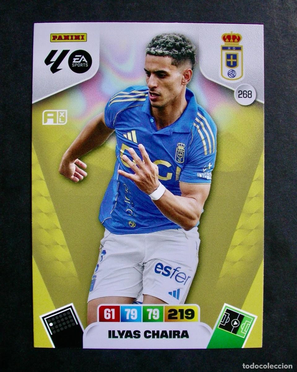 Cromos de Futebol: 268 ILYAS CHAIRA / OVIEDO / ADRENALYN XL LIGA 2025-2026 25-26 / PANINI