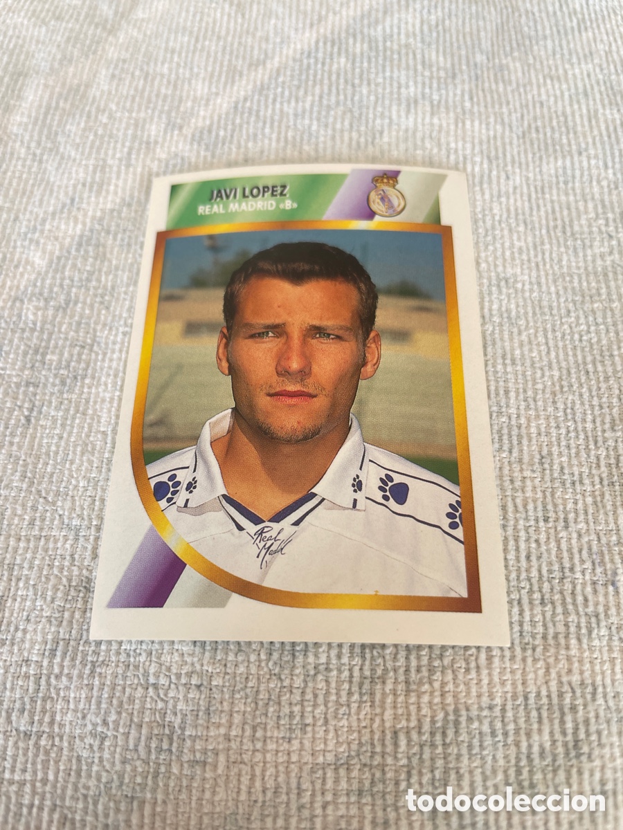 Figurine di Calcio: FUTBOL 2&ordf;DIVISION LIGA 94-95 JAVI L&Oacute;PEZ MADRID B Sin pegar