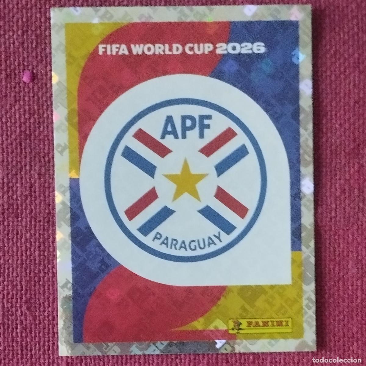 Cromos de f&uacute;tbol: ESCUDO DE PARAGUAY - PAR 1 - MUNDIAL DE FUTBOL - FIFA WORLD CUP 2026