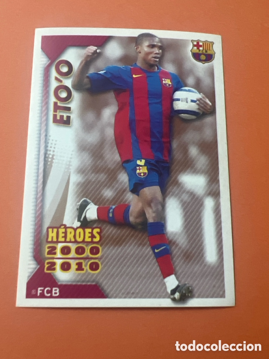 Fu&szlig;ball-Sticker: C4406. CROMO COLECCI&Oacute;N OFICIAL FC. BARCELONA 2010 2011- PANINI 10 11 BAR&Ccedil;A- 161 ETOO ETO'O HEROES