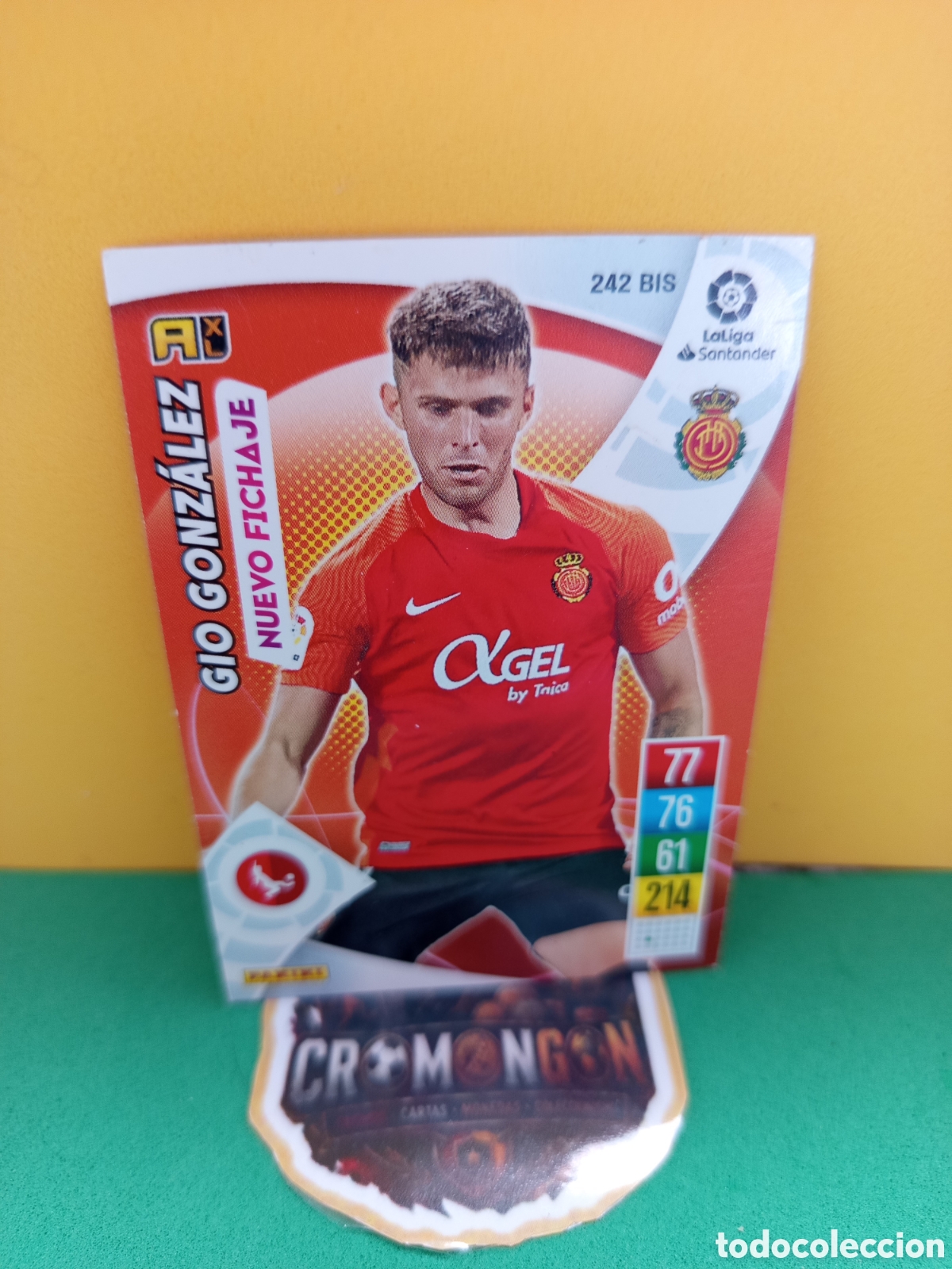 Cromos de f&uacute;tbol: ❇️ CROMO ⚽ GIO GONZ&Aacute;LEZ MALLORCA 242 BIS NUEVO FICHAJE LIGA SANTANDER 21 22 2021 2022 ADRENALYN ❇️