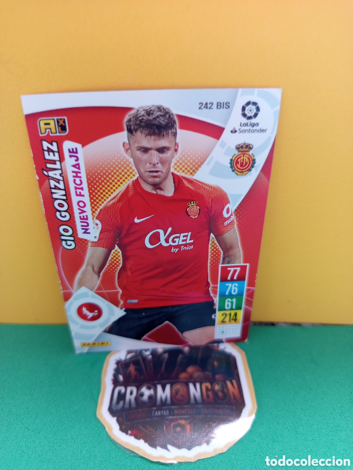 Cromos de f&uacute;tbol: ❇️ CROMO ⚽ GIO GONZ&Aacute;LEZ MALLORCA 242 BIS NUEVO FICHAJE LIGA SANTANDER 21 22 2021 2022 ADRENALYN ❇️