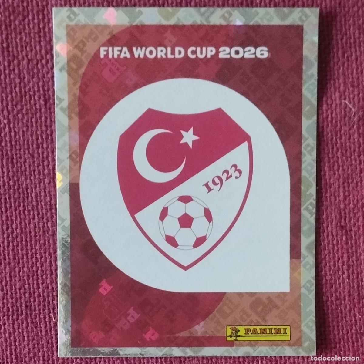 Cromos de f&uacute;tbol: ESCUDO DE TURQUIA - TUR 1 - MUNDIAL DE FUTBOL - FIFA WORLD CUP 2026